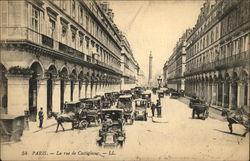 La Rue de Castigione Paris, France Postcard Postcard