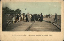 Governor Landing on the Colonial Wharf Postcard