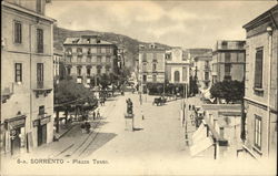 Sorrento - Piazza Tasso Postcard
