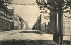 Dronningensgade Kristiansand, Norway Postcard Postcard