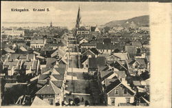 Kirkegaden. Kr.sand S. Kristiansand, Norway Postcard Postcard