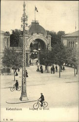 Entrance to Tivoli Gardens Copenhagen, Denmark Postcard Postcard
