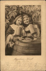 Minchner Kindl Dutch Children Postcard Postcard