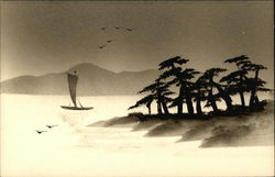 Japanese Lacquer Art Urushi Postcard