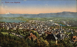 Zurich vom Rigiblick Postcard