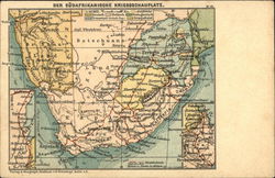 Map of South Africa Postcard
