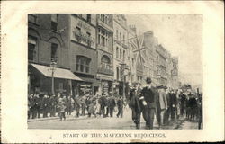 Start of the Mafeking Rejoicings Postcard