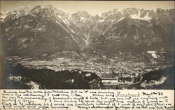 View of Innsbruck Austria Postcard Postcard