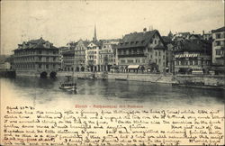 Rathausquai Mit Rathaus Postcard
