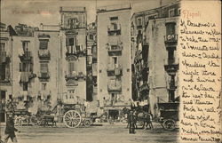 View of Via Santa Lucia, Napoli Postcard