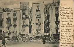 View of Via Santa Lucia, Napoli Naples, Italy Postcard Postcard