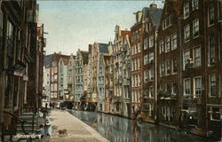 Oudezijds Achterburgwal Amsterdam, Netherlands Benelux Countries Postcard Postcard