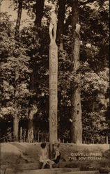 Gilwell Park - The Boy Totem Sewardstonebury, England Postcard Postcard