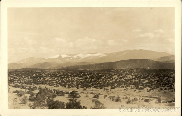 Mountain Range Above Taos New Mexico