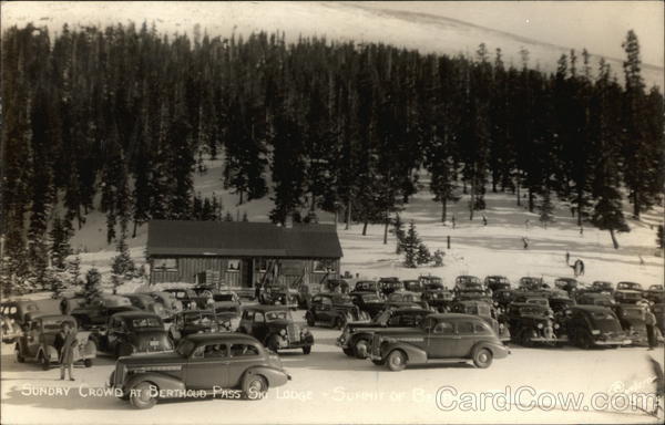 Sunday Crowd at Berthoud Pass Ski Lodge Denver Colorado