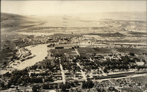 Ariel View of Palisade Colorado with River