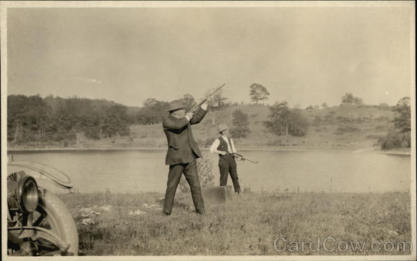 Duck Hunting, 1915 Jabo Pond Maine