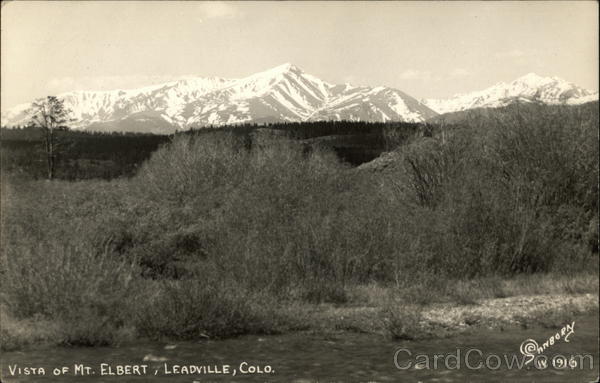Vista of Mt Elbert Leadville Colorado