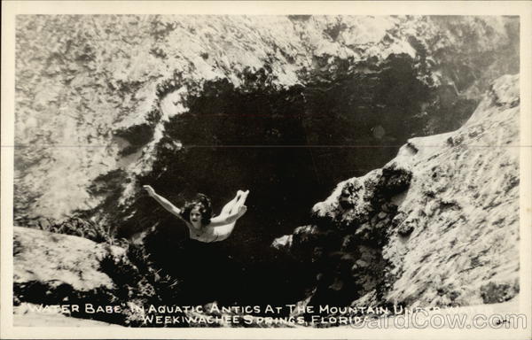 Water Babe in Aquatic Antics at the Mountain Under Water Weeki Wachee Florida