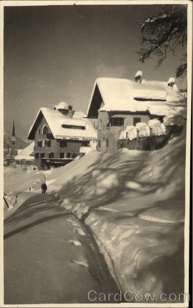Chalets in the Snow St. Moritz Switzerland