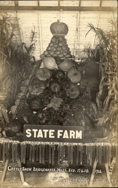 Cattle Show in Bridgewater, Mass in 1913 Massachusetts