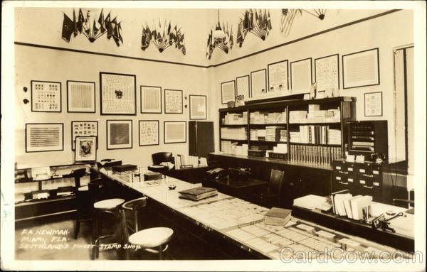 Frederick A. Newman Stamp Shop Miami Florida