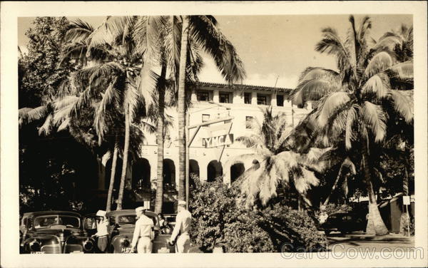Sailors at YMCA Building Hawaii