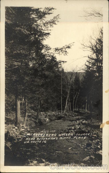 Mercersburg Water Source Pennsylvania