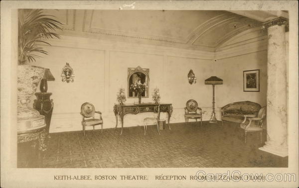 Keith-Albee Boston Theatre, Reception Room, Mezzanine Floor Massachusetts