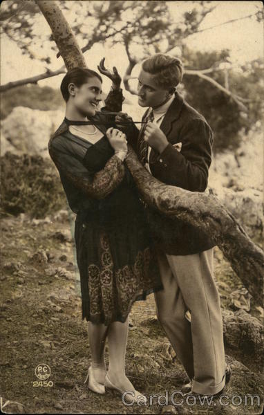 Portrait of Couple in Woods Couples