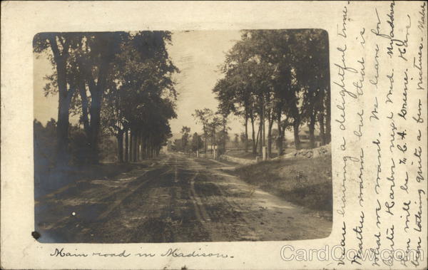 Main Road in Madison New Hampshire