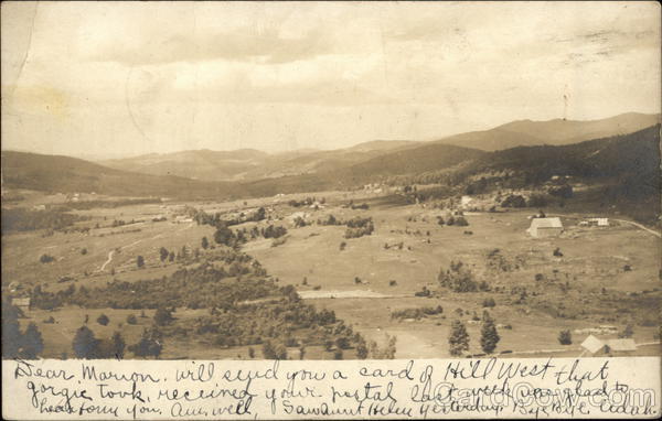 Bird's Eye View of Town East Enosburg Vermont