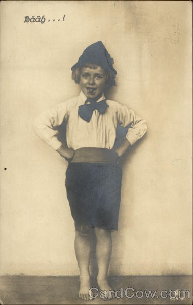 Portrait of Barefoot Boy Boys