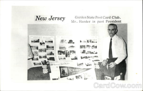 Garden State Post Card Club, Mr. Harder is past President New Jersey