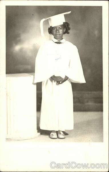 Little Black Girl in Graduation Uniform, Age 6 Altus Oklahoma