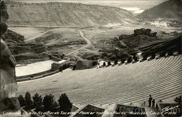 Looking on the Red Rocks Theatre - Park of the Red Rocks Morrison Colorado