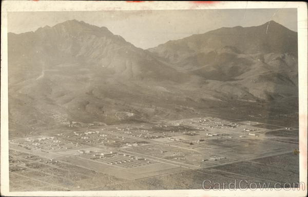 View of Town From Camp area in Mountains Landscapes