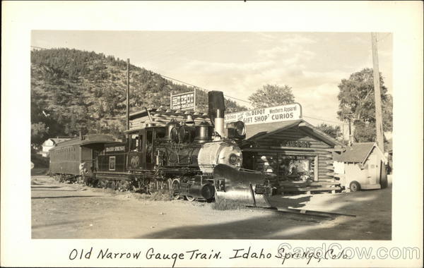 Old Narrow Gauge Train Idaho Springs Colorado