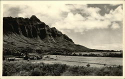 View of Farm at Base of Mountain Utah Postcard Postcard Postcard