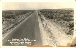 Southern New Mexico as Seen From Highway Postcard Postcard Postcard