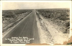 Southern New Mexico as Seen From Highway Postcard Postcard Postcard