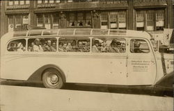 1950's Bus in Hamburg Germany Postcard Postcard Postcard