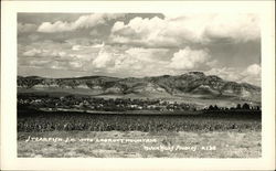 View of Town and Lookout Mountain Postcard