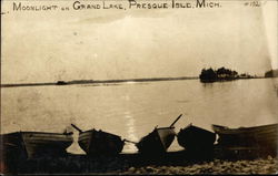 Moonlight on Grand Lake Postcard