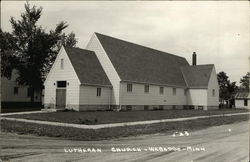 Street View of Lutheran Church Postcard
