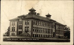 Street View of High School Le Sueur, MN Postcard Postcard Postcard