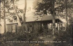 Scene at Bear Spring Camps Belgrade Lakes, ME Postcard Postcard Postcard