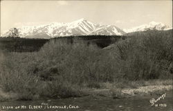 Vista of Mt Elbert Leadville, CO Postcard Postcard Postcard