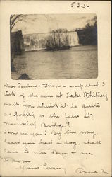 Lake Whitney Dam New Haven, CT Postcard Postcard Postcard