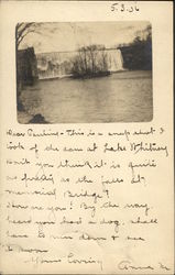 Lake Whitney Dam Postcard